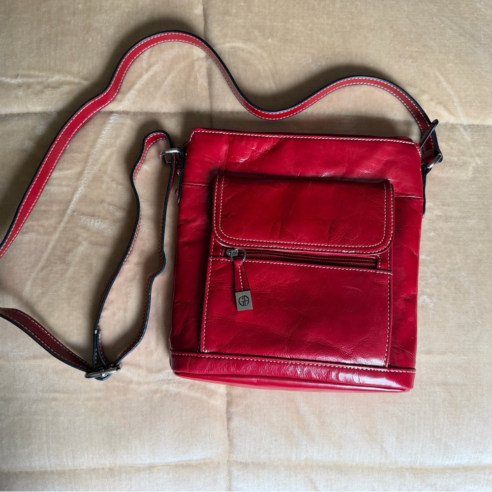 Giani Bernini Red Leather Bag